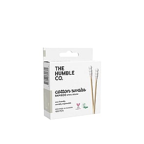 The Humble Co. Cotton Swabs Bamboo Spiral Design White x100