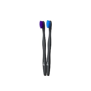 The Humble Co. Humble Brush Plant Based Materials Soft Toothbrush Purple/Blue x2