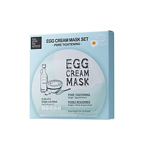 Too Cool For School Egg Cream Pore Tightening Mask Set 5x28g