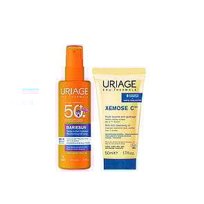 Uriage Bariesun Moisturizing Kid Spray 200ml + Xemose C8+ Anti-Itch Cleansing Oil 50ml