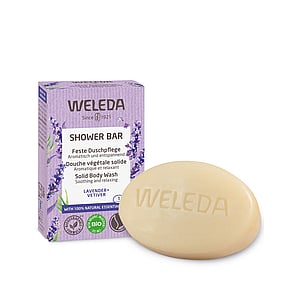 Weleda Shower Bar Lavender + Vetiver Solid Body Wash 75g
