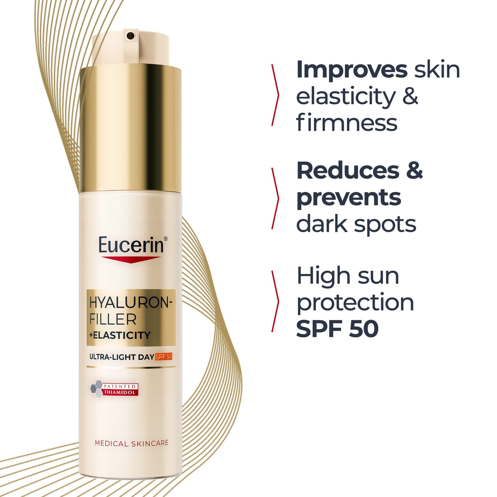 Eucerin Hyaluron-Filler + Elasticity Ultra-Light Day Cream SPF50 50ml
