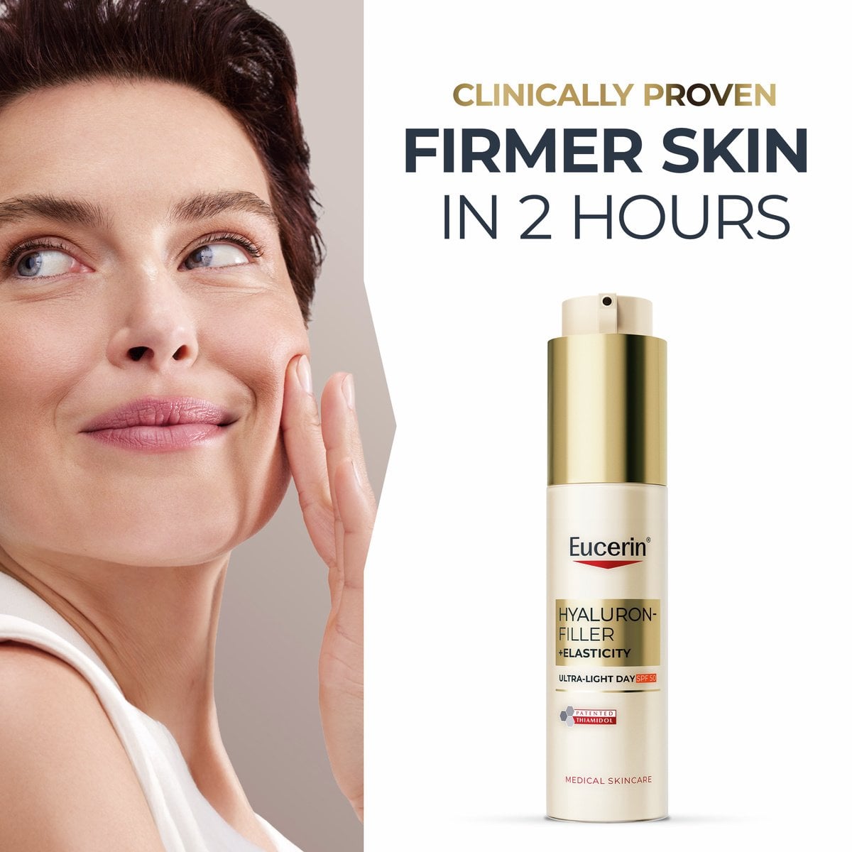 Eucerin Hyaluron-Filler + Elasticity Ultra-Light Day Cream SPF50 50ml