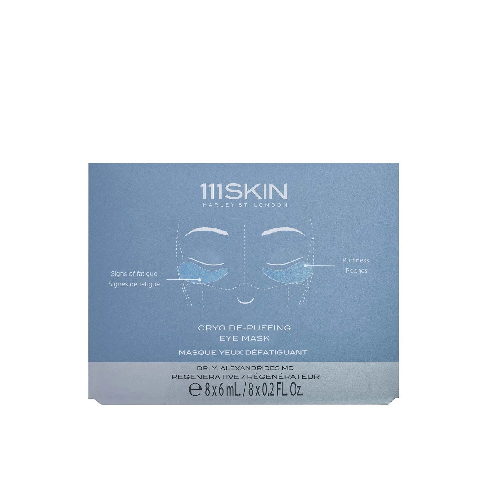 111SKIN Cryo De-Puffing Eye Mask Box 8x6ml