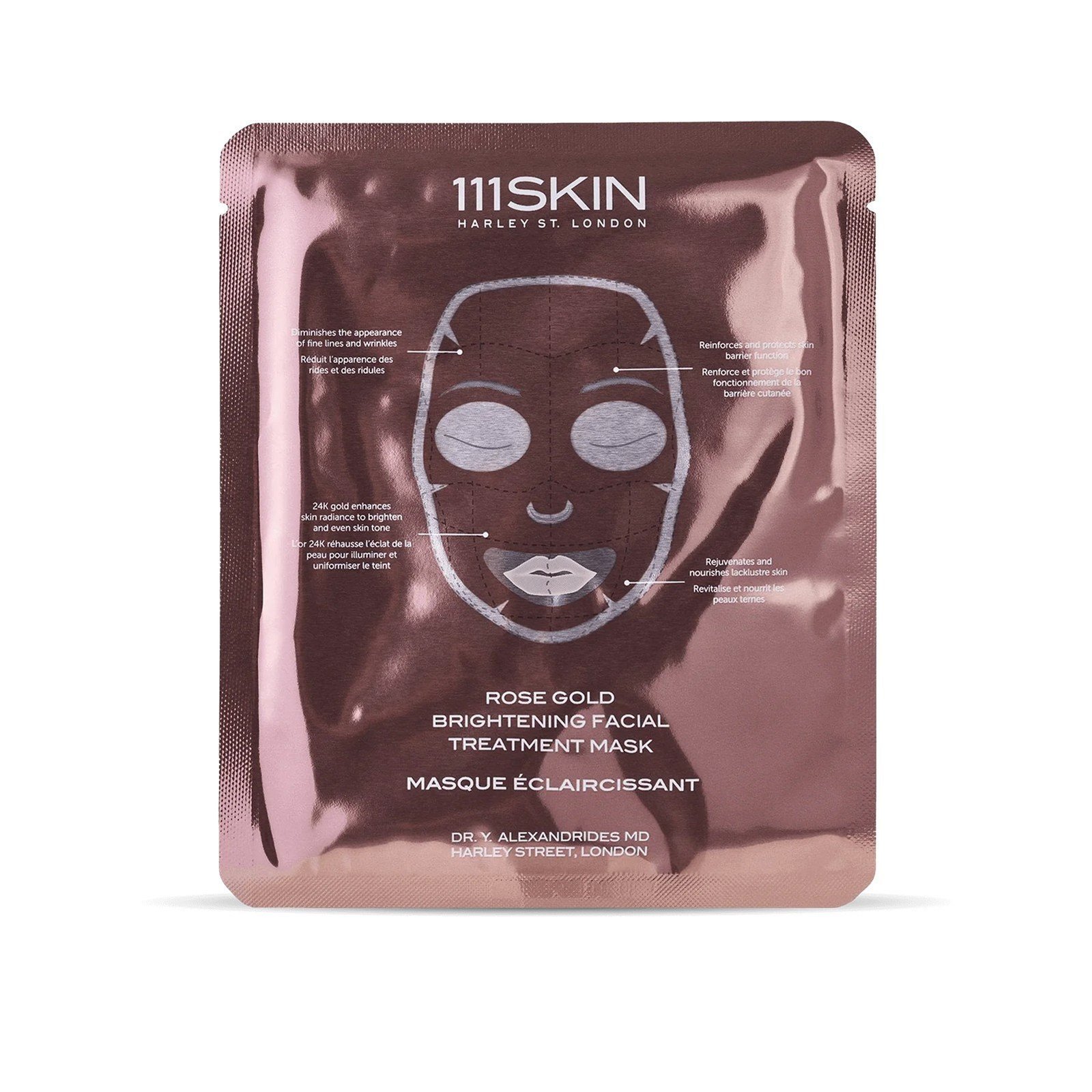 111Skin Rose Gold Brightening Facial Treatment Mask 5x30ml