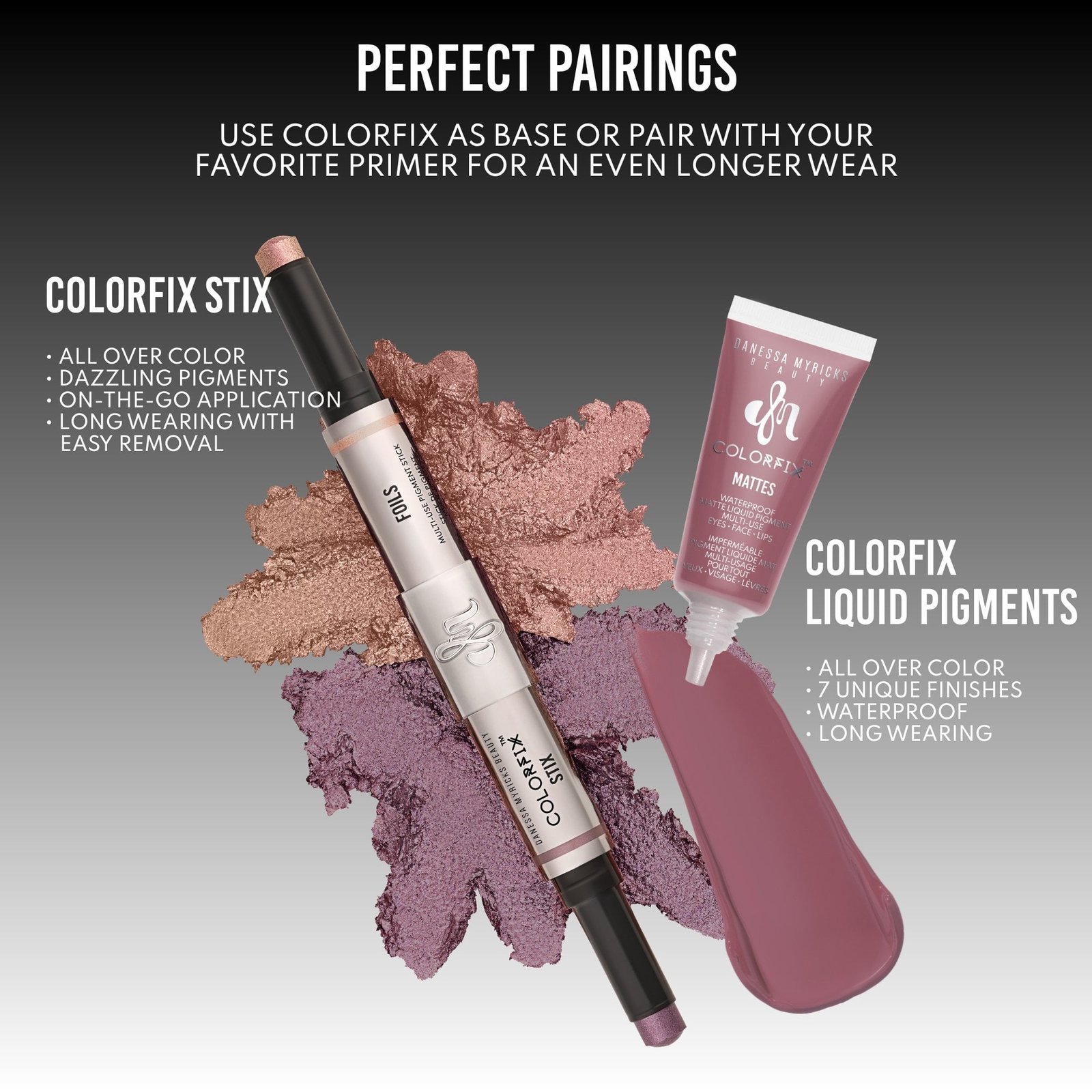 Danessa Myricks Beauty Colorfix Stix Multi-Use Pigment Stick Duo 1 Interstellar/Mystic Taupe