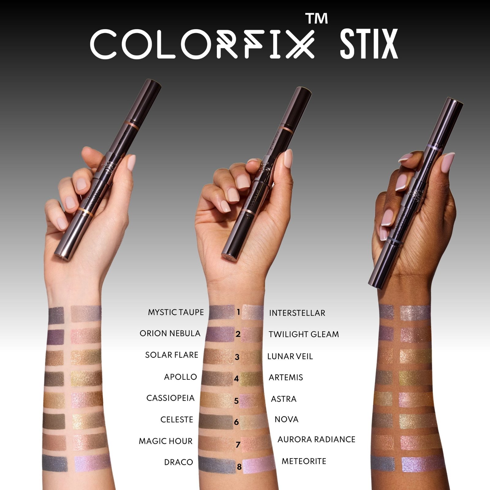 Danessa Myricks Beauty Colorfix Stix Multi-Use Pigment Stick Duo 8 Draco/Meteorite (0.106oz x2)
