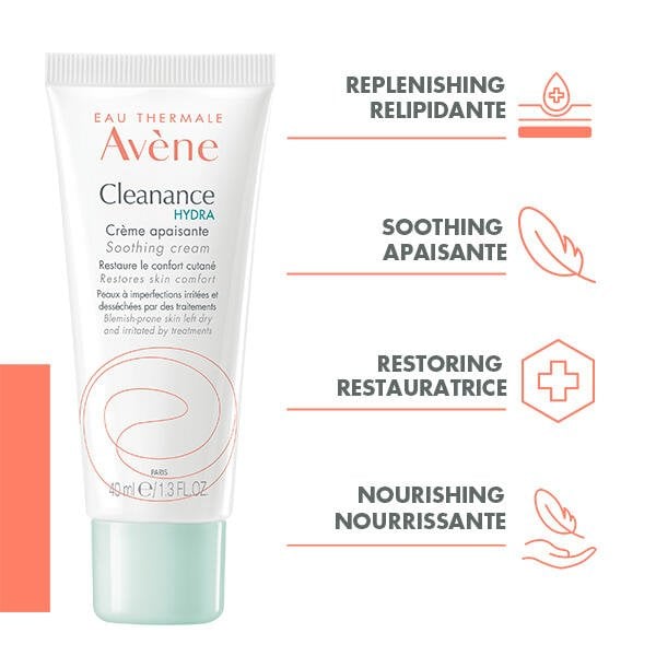 Avène Cleanance Hydra Soothing Cream 40ml (1.35floz)