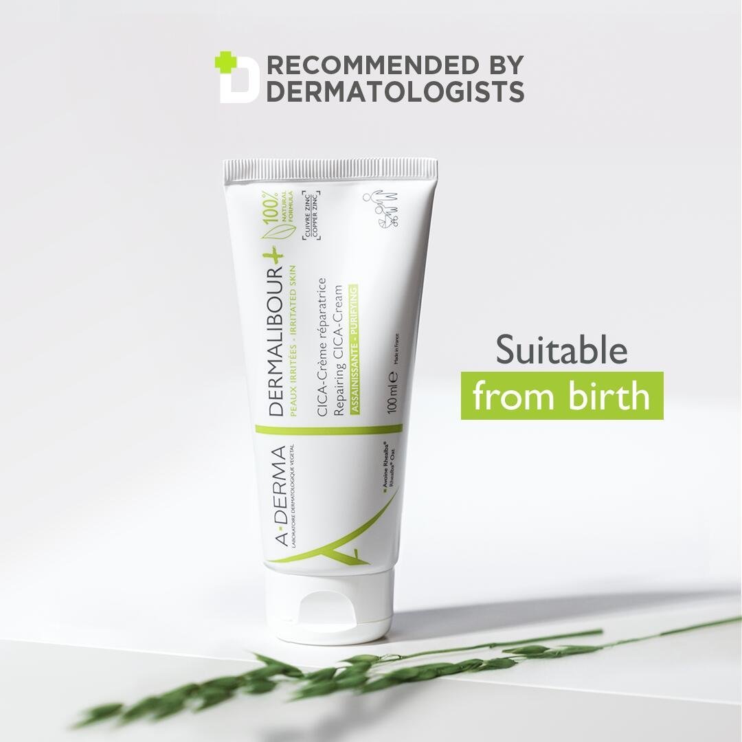 A-Derma Dermalibour+ Purifying Repairing CICA-Cream 100ml