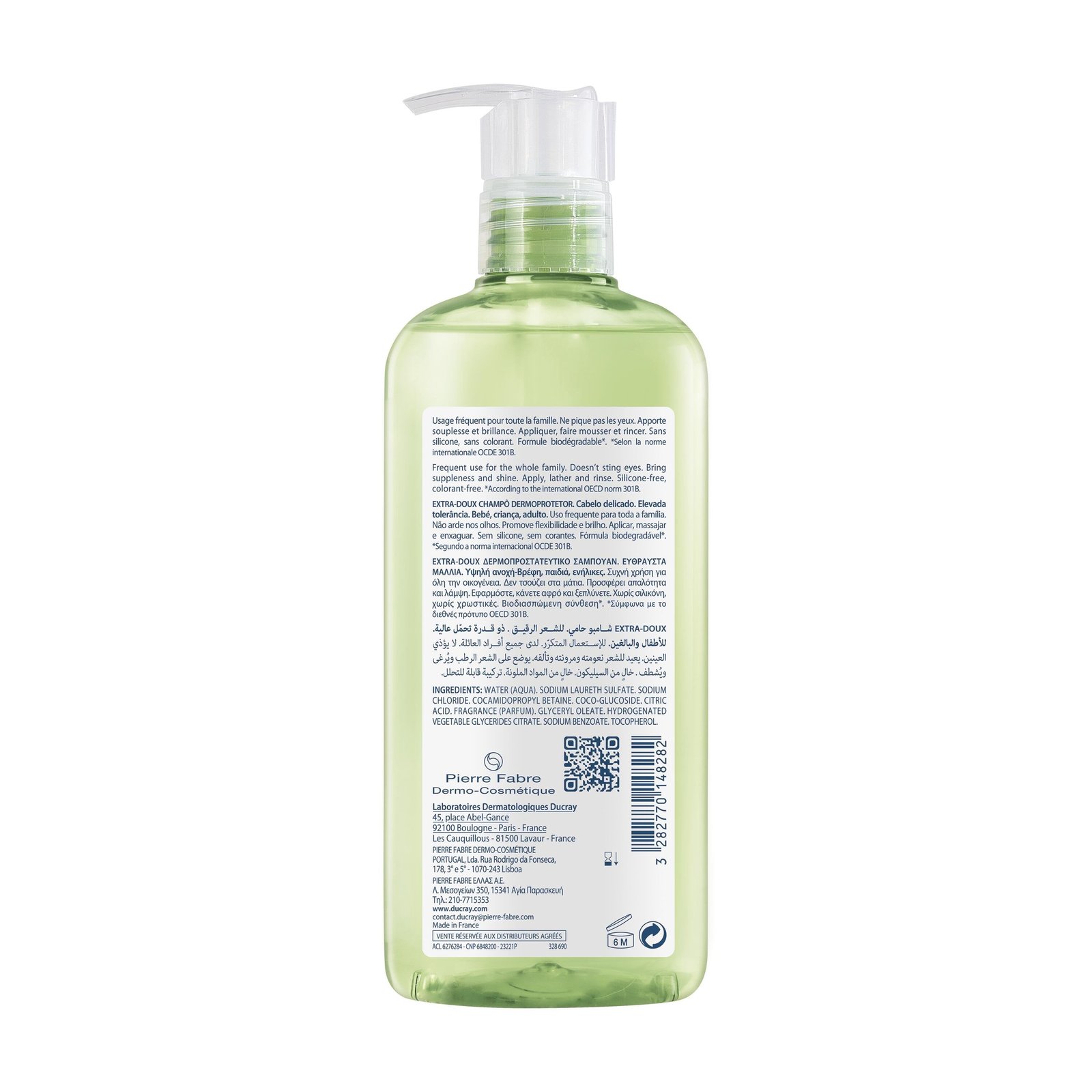 Ducray Extra-Doux Dermo-Protective Shampoo 400ml (13.53floz)