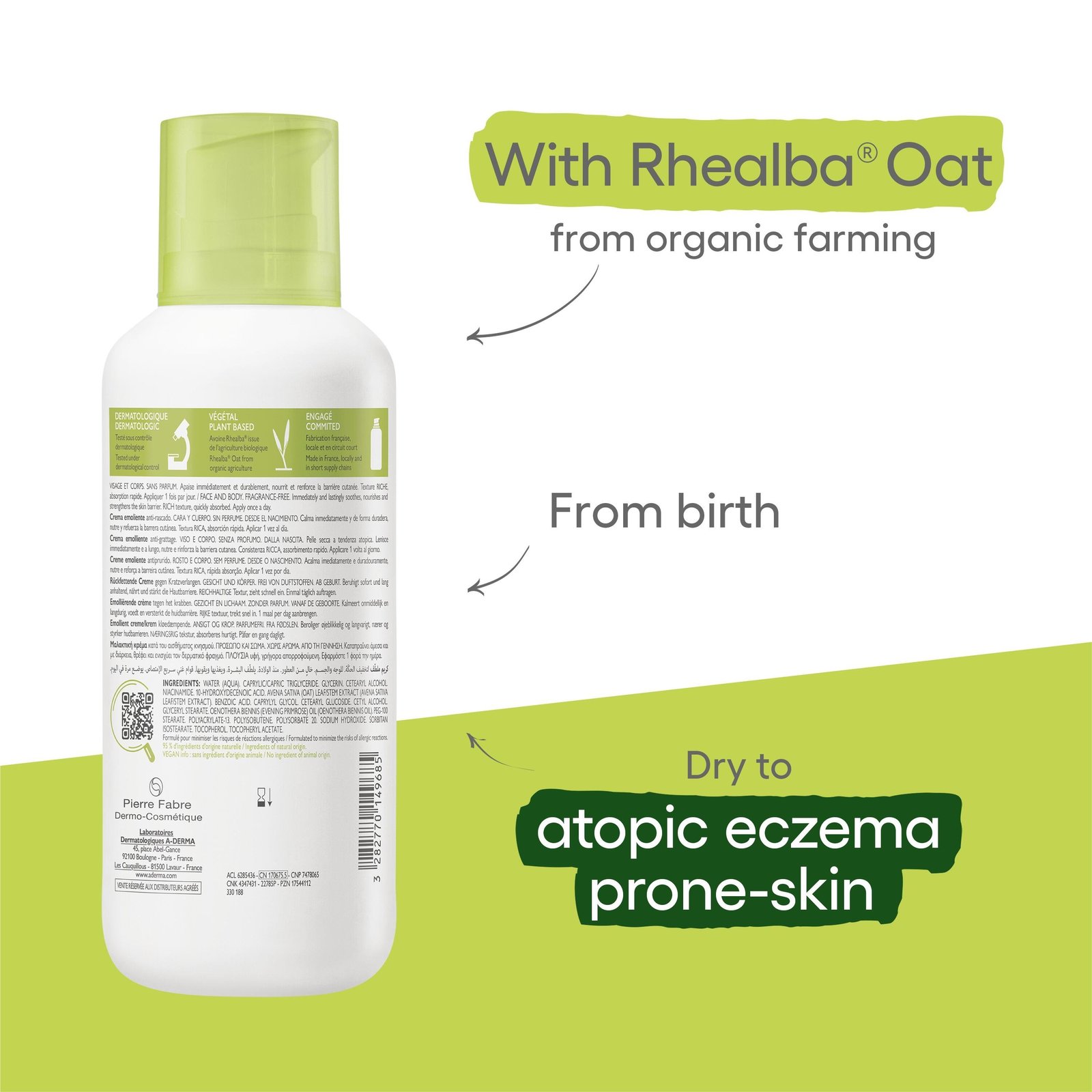A-Derma Exomega Control Emollient Cream 400ml