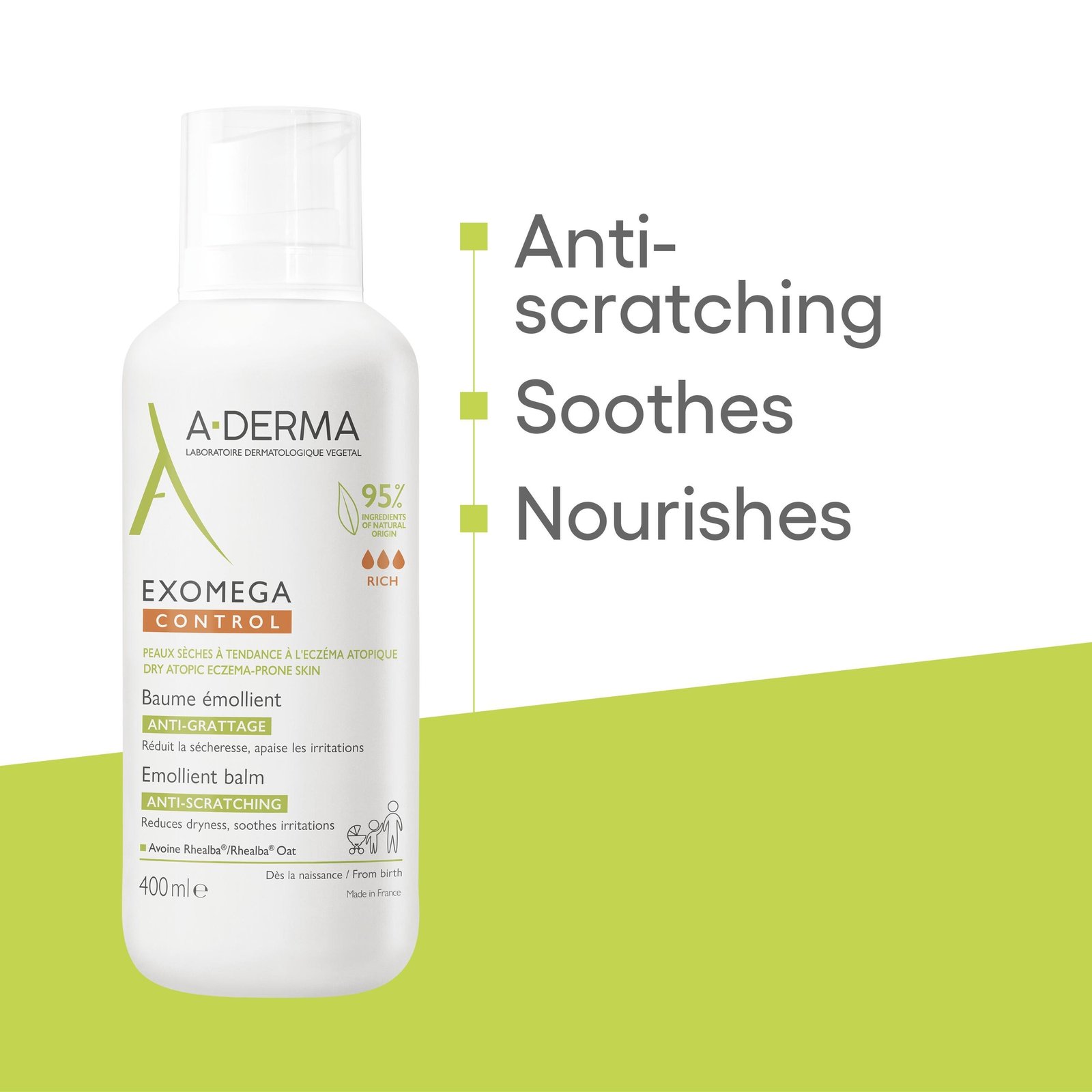 A-Derma Exomega Control Emollient Balm 400ml