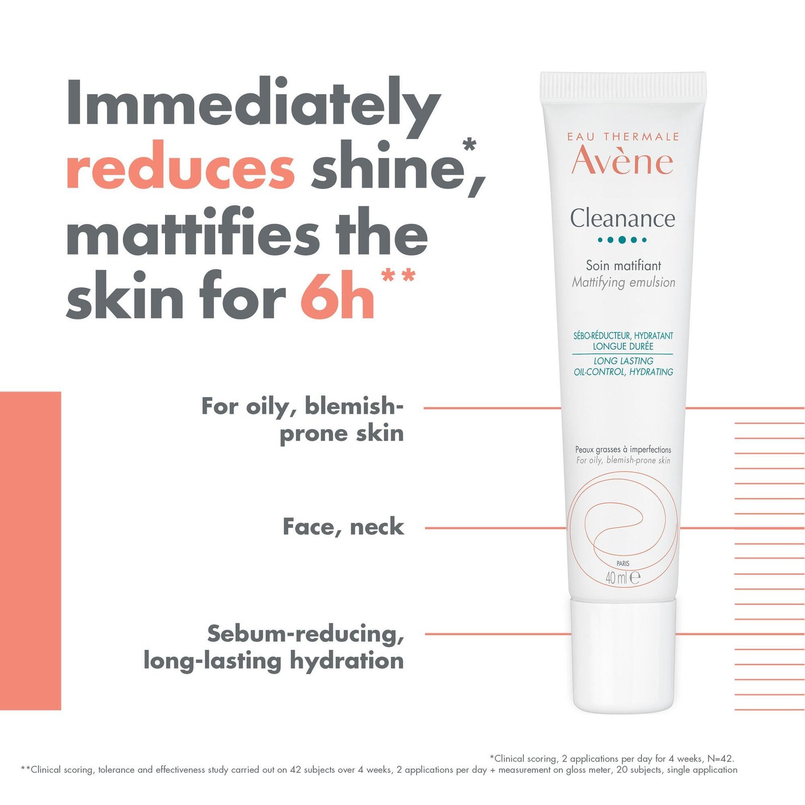 Avène Cleanance Mattifying Care Emulsion 40ml (1.35floz)