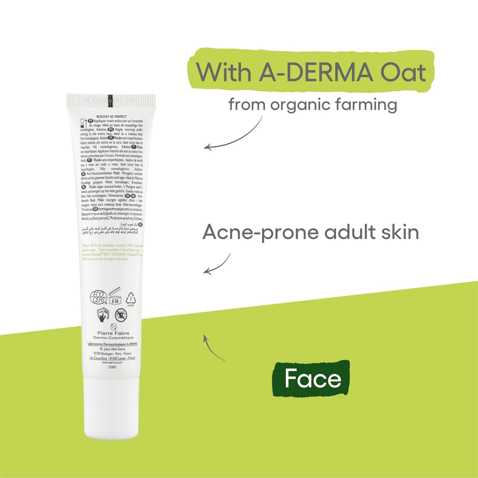 A-Derma Biology AC Perfect Anti-Blemish Fluid 40ml