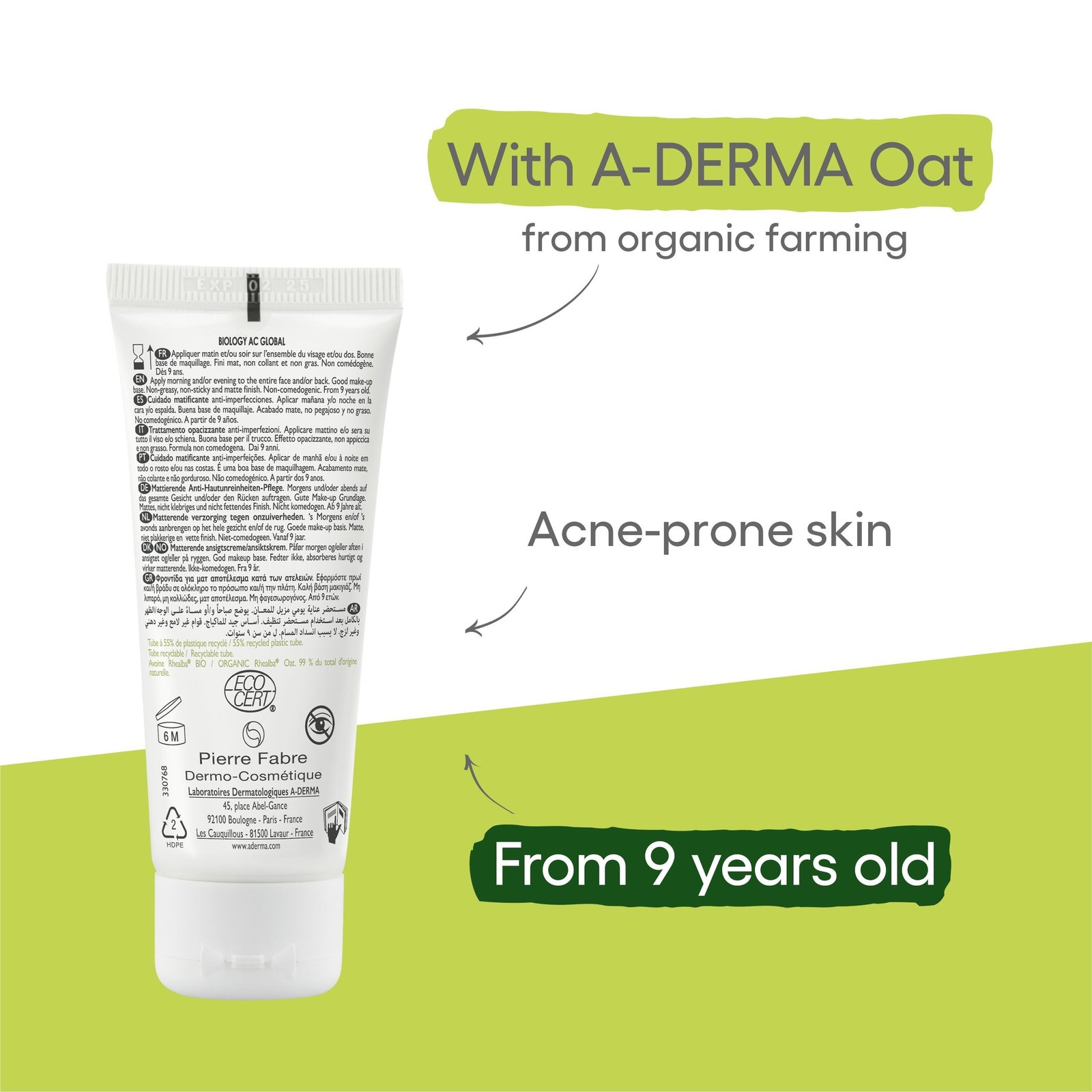 A-Derma Biology AC Global Anti-Blemish Mattifying Care 40ml