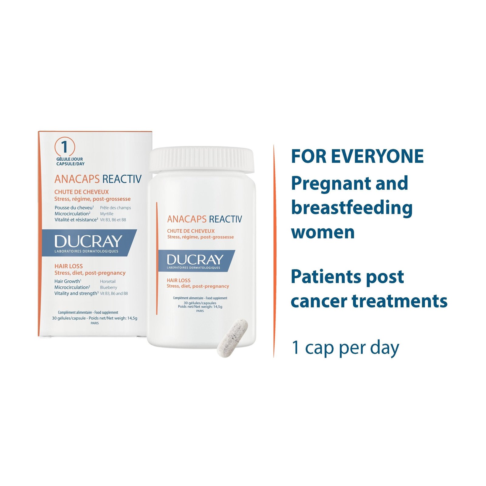 Ducray Anacaps Reactiv for Hair Loss x90
