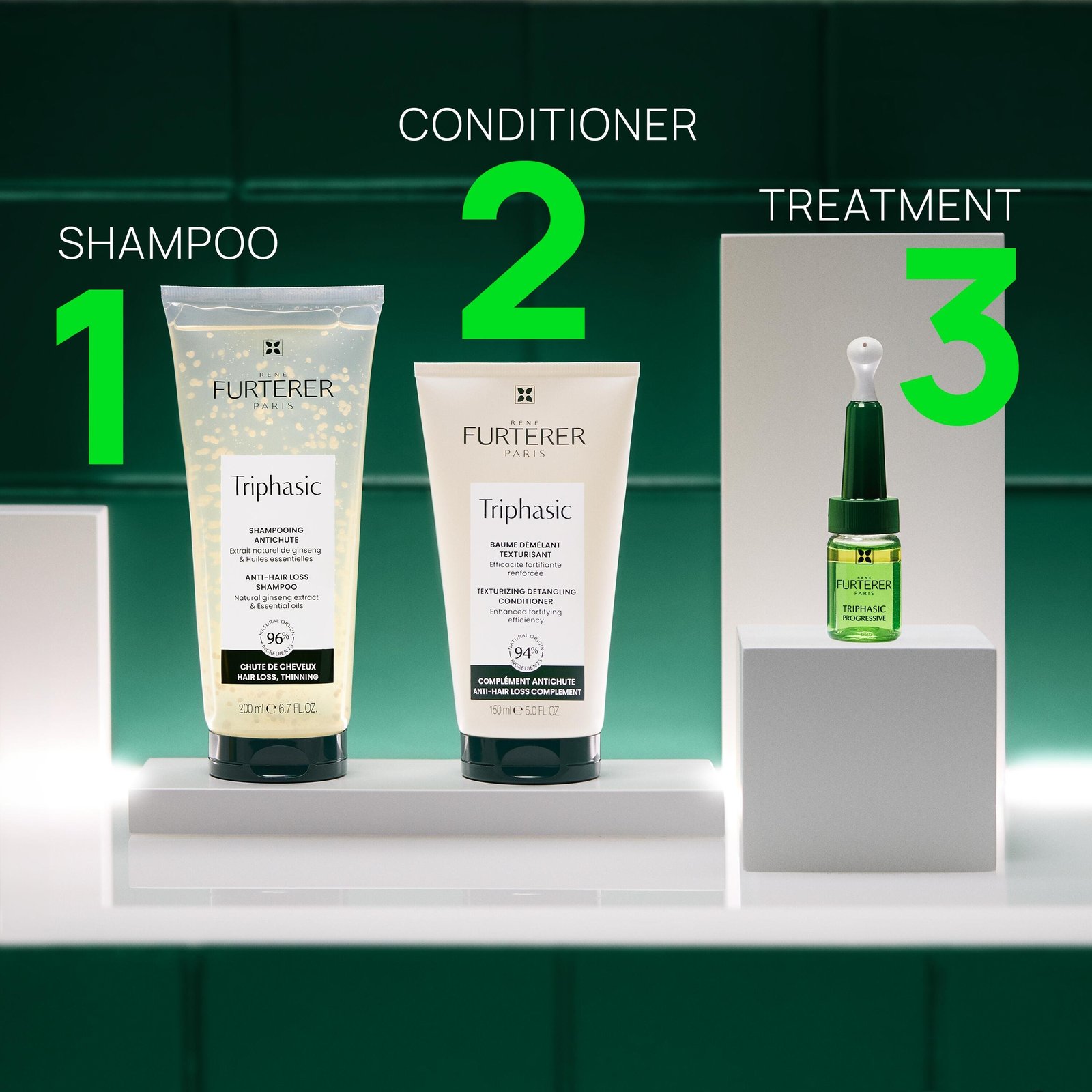 René Furterer Triphasic Anti-Hair Loss Shampoo 250ml