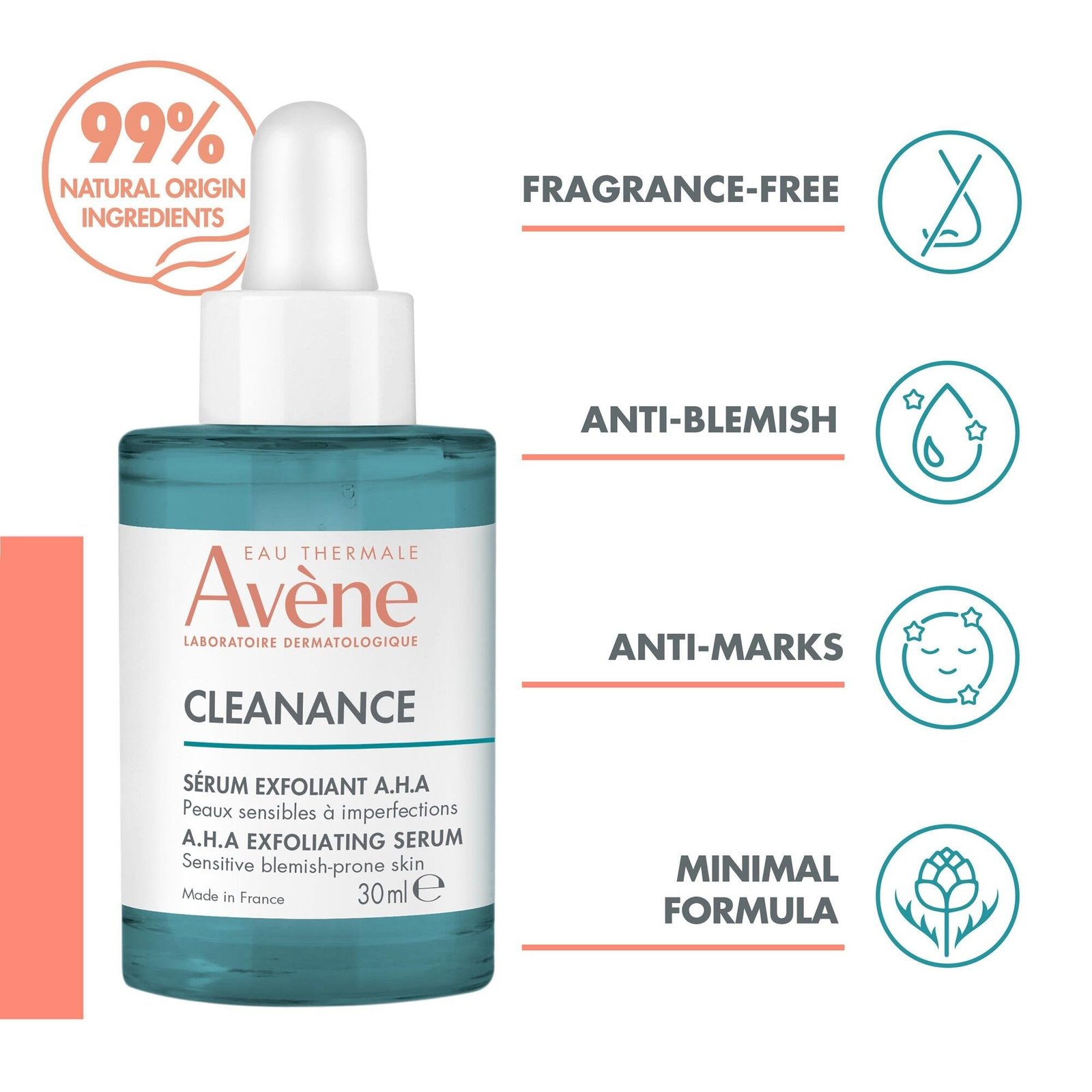 Avène Cleanance AHA Exfoliating Serum 30ml