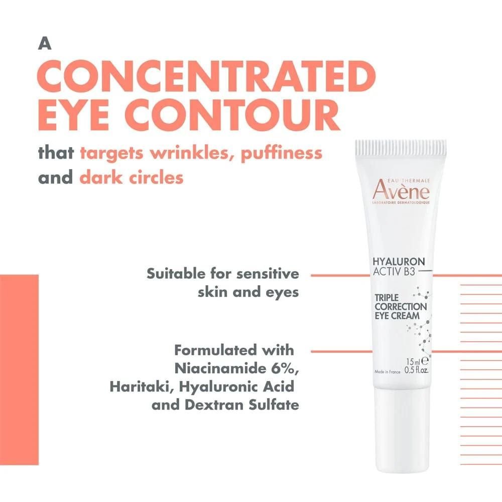 Avène Hyaluron Activ B3 Triple Correction Eye Cream Anti-Aging 15ml