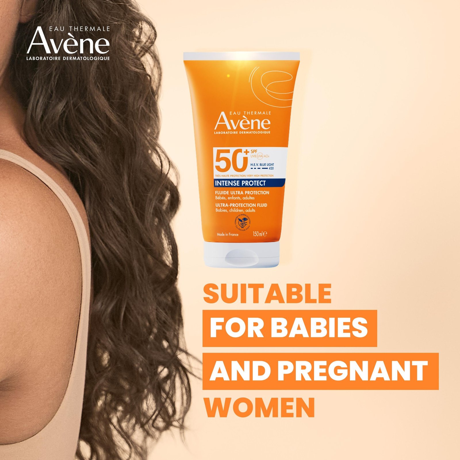 Avène Sun Intense Protect Fluid Fragrance-Free SPF50+ 150ml