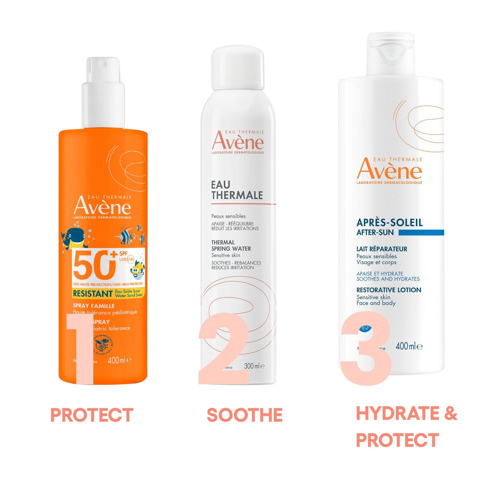 Avène Sun Very High Protection Resistant Family Spray SPF50+ Sunscreen 400ml
