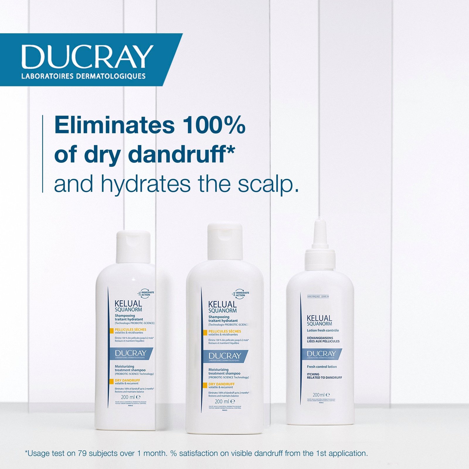 Ducray Kelual Squanorm Dry Dandruff Moisturizing Treatment Shampoo 400ml