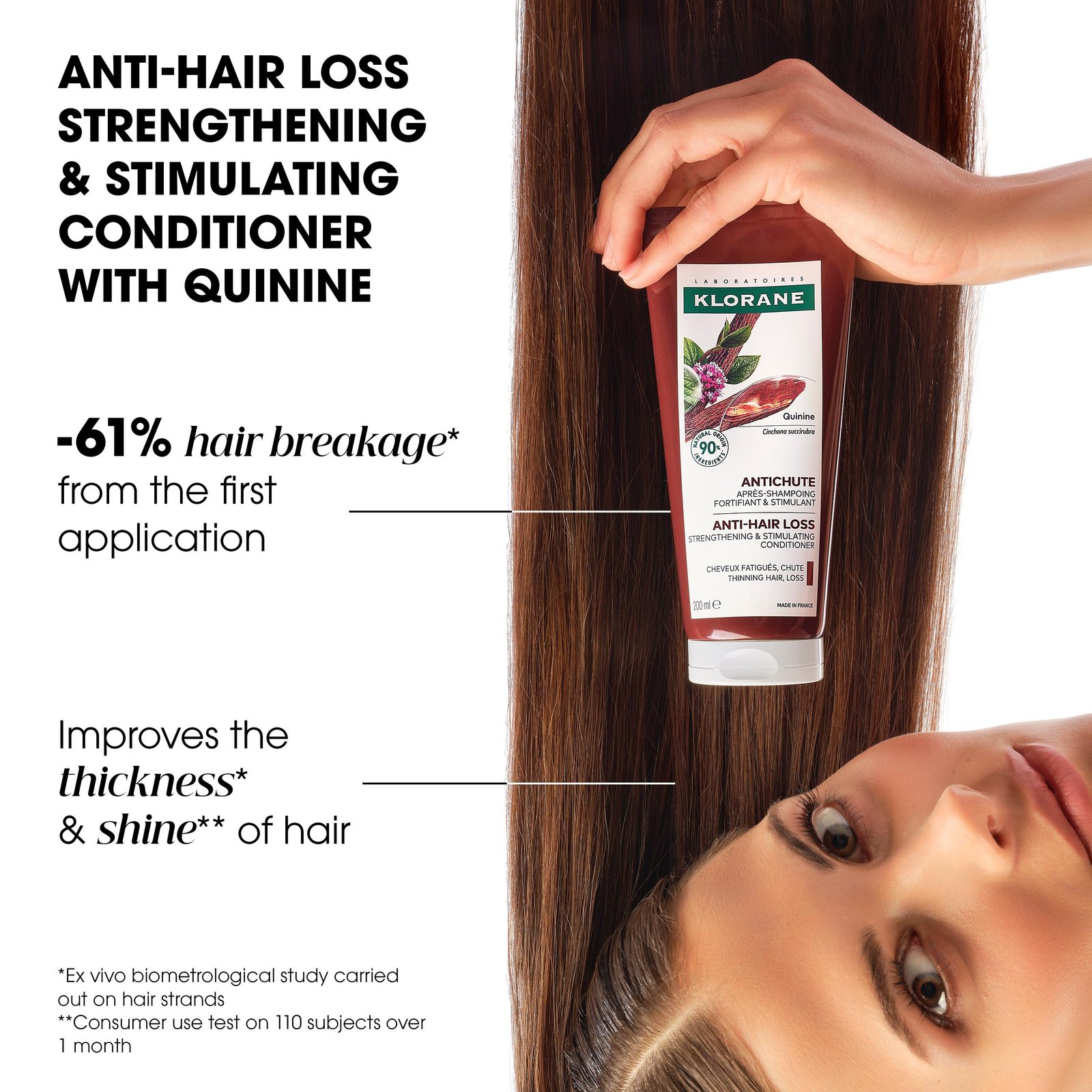 Klorane Strengthening Conditioner for Hair Loss & Thinning 200ml