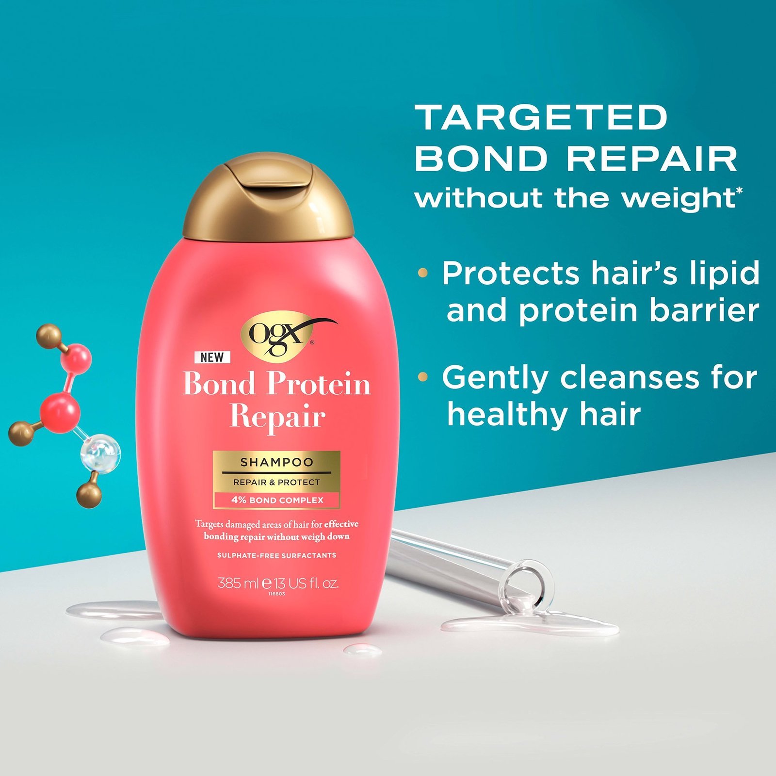 OGX Bond Protein Repair Shampoo 385ml