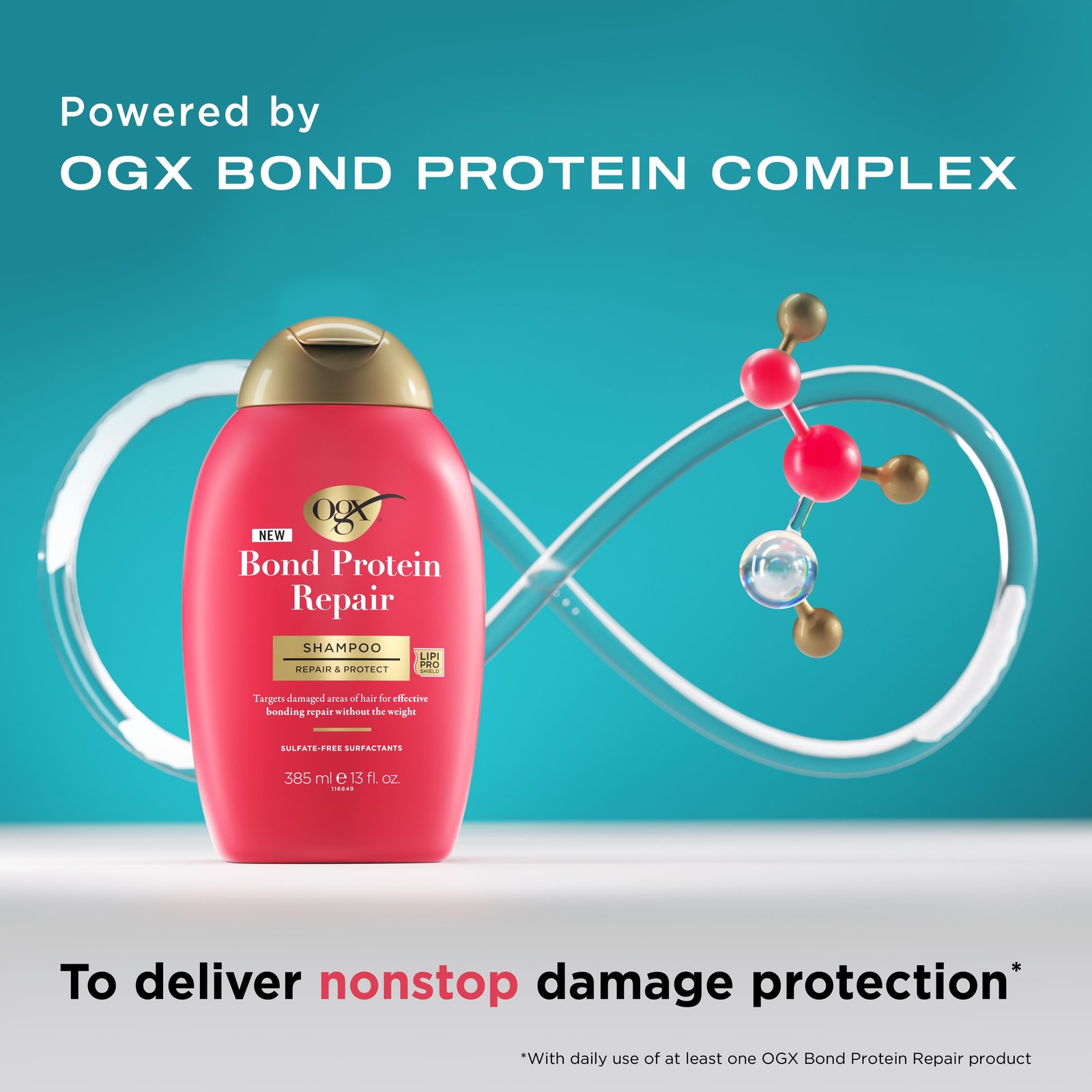 OGX Bond Protein Repair Shampoo 385ml