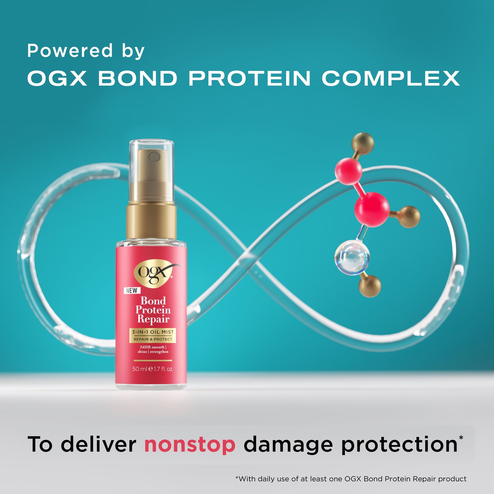 OGX Bond Protein Repair 3-In-1 Oil Mist 50ml
