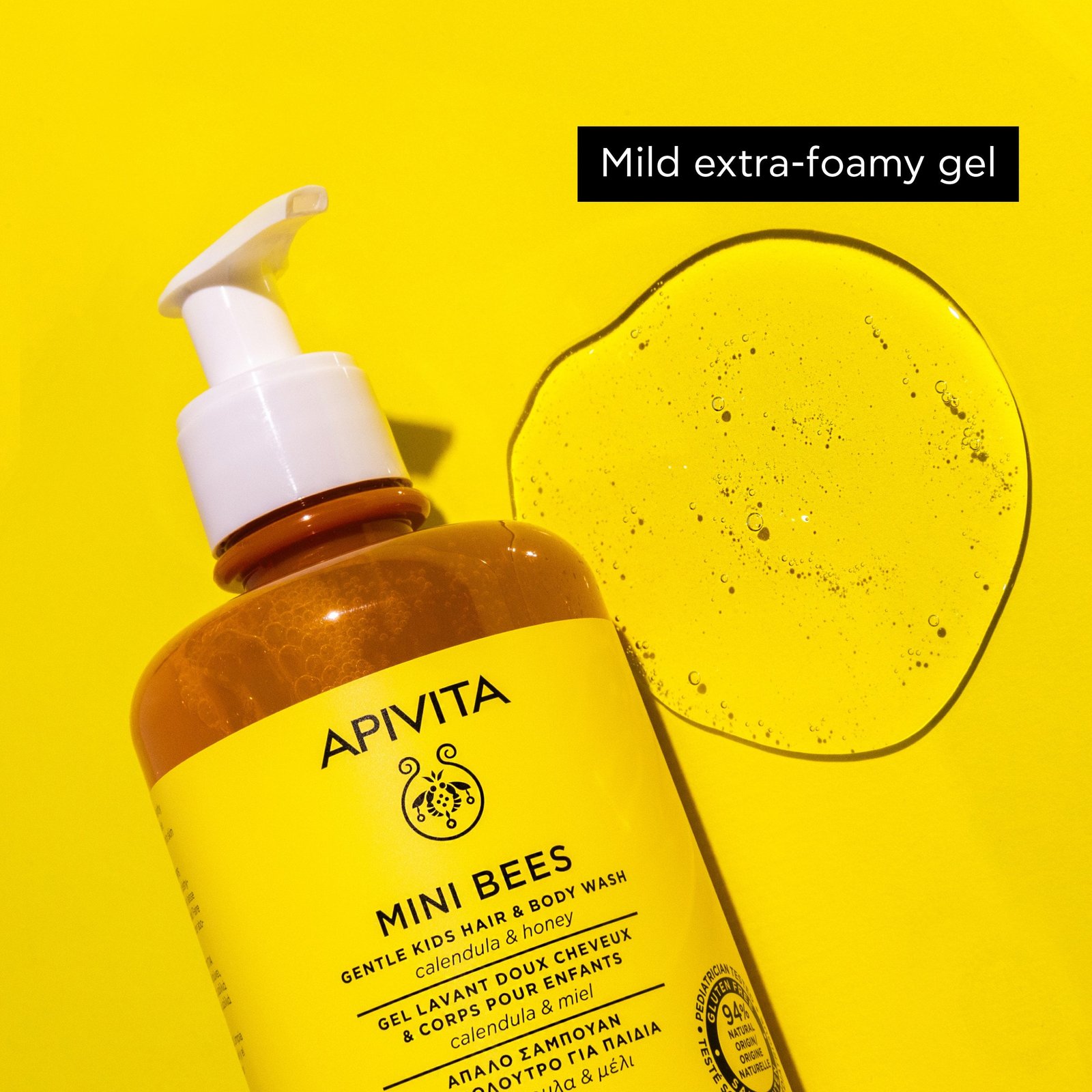 APIVITA Mini Bees Gentle Kids Hair & Body Wash Calendula & Honey 500ml