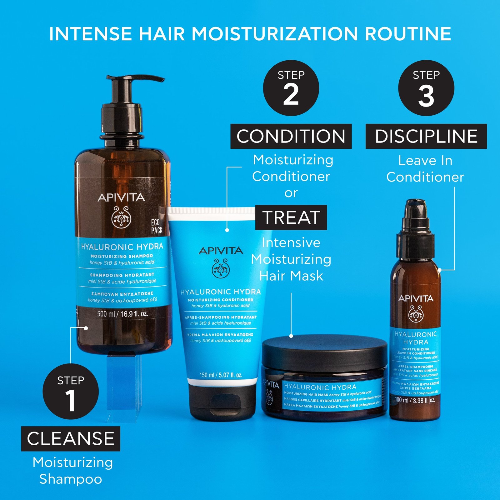 APIVITA Hyaluronic Hydra Moisturizing Shampoo 500ml