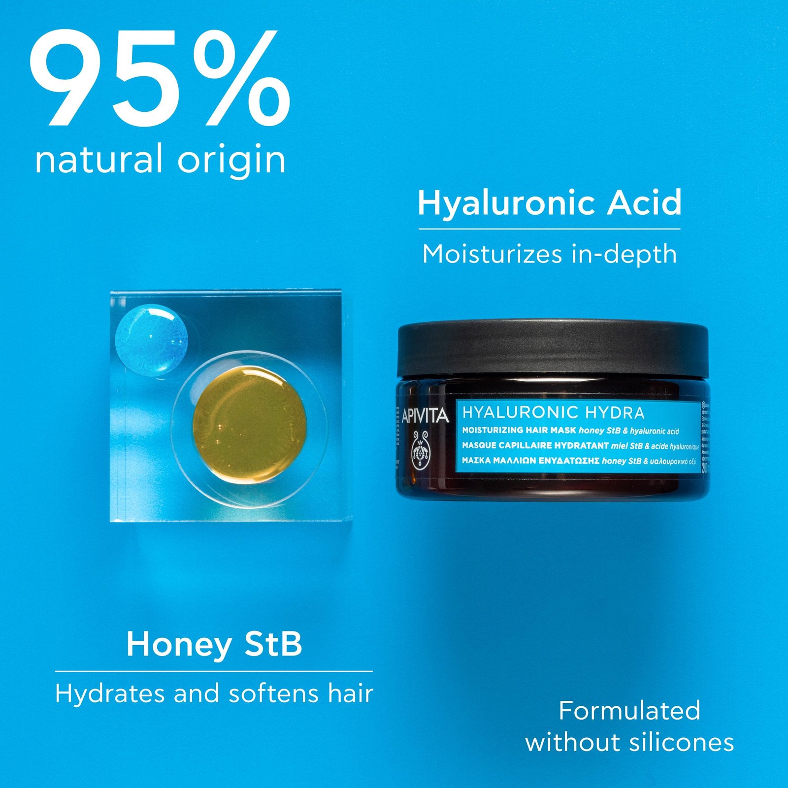 APIVITA Hyaluronic Hydra Moisturizing Hair Mask 200ml