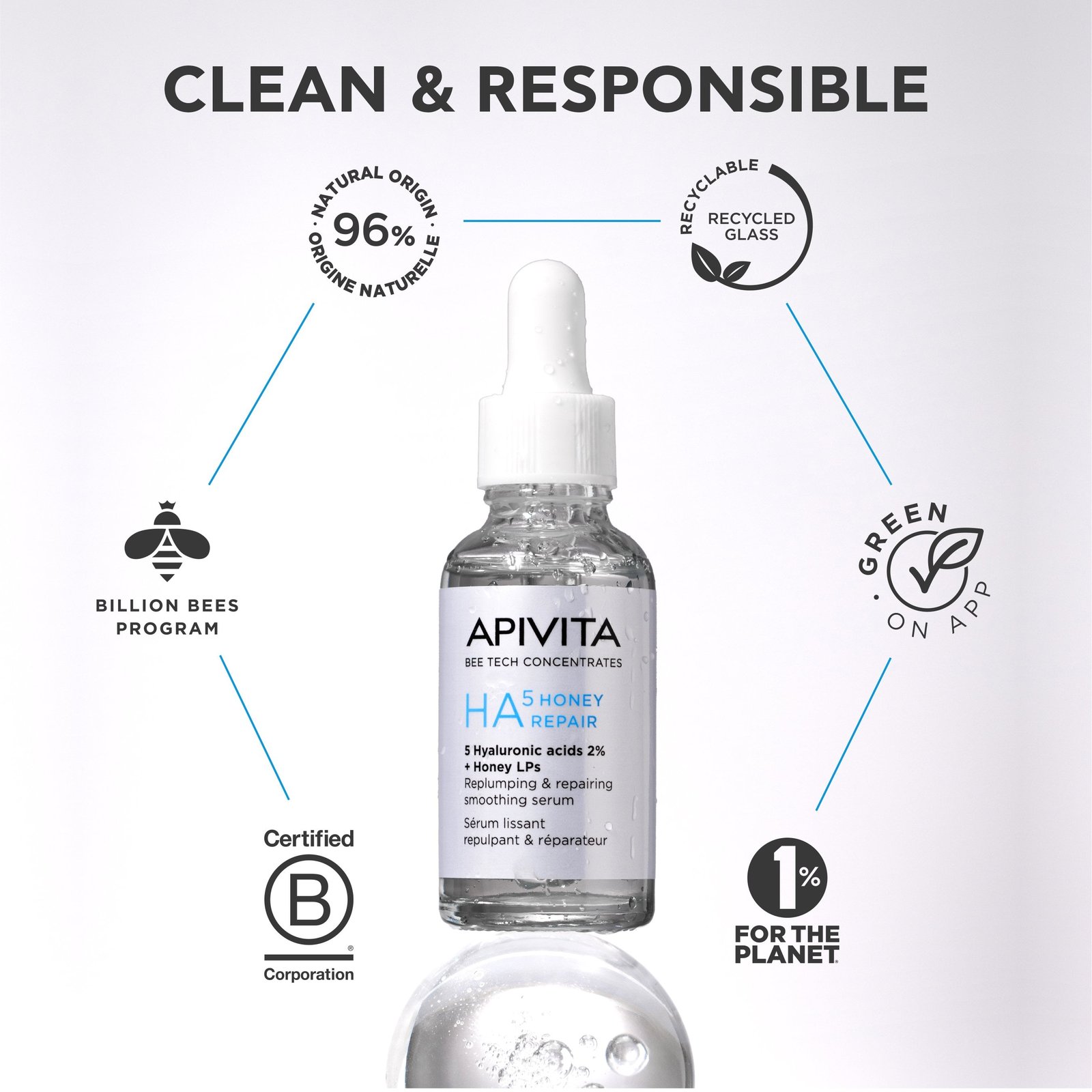 Apivita HA5 Honey Repair Serum 30ml