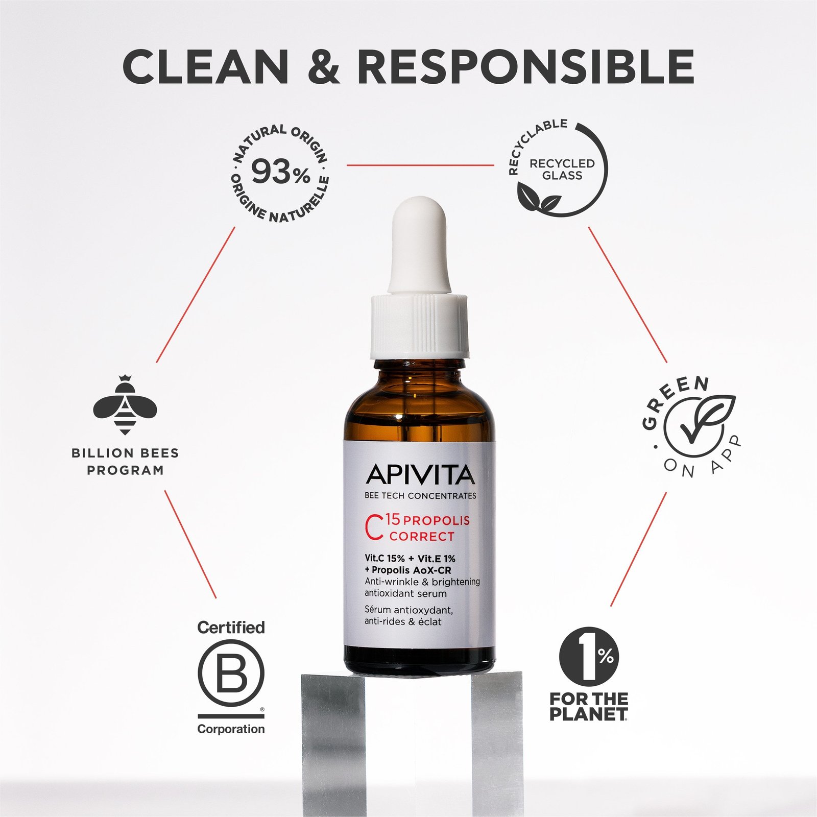 APIVITA C15 Propolis Correct Serum 30ml