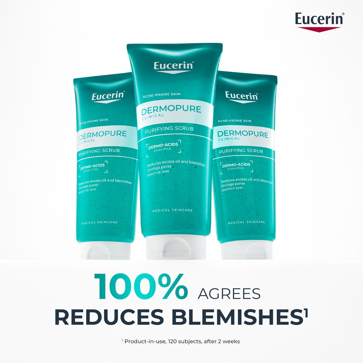 Eucerin DERMOPURE DERMOPURE مقشر منقي 100 مل