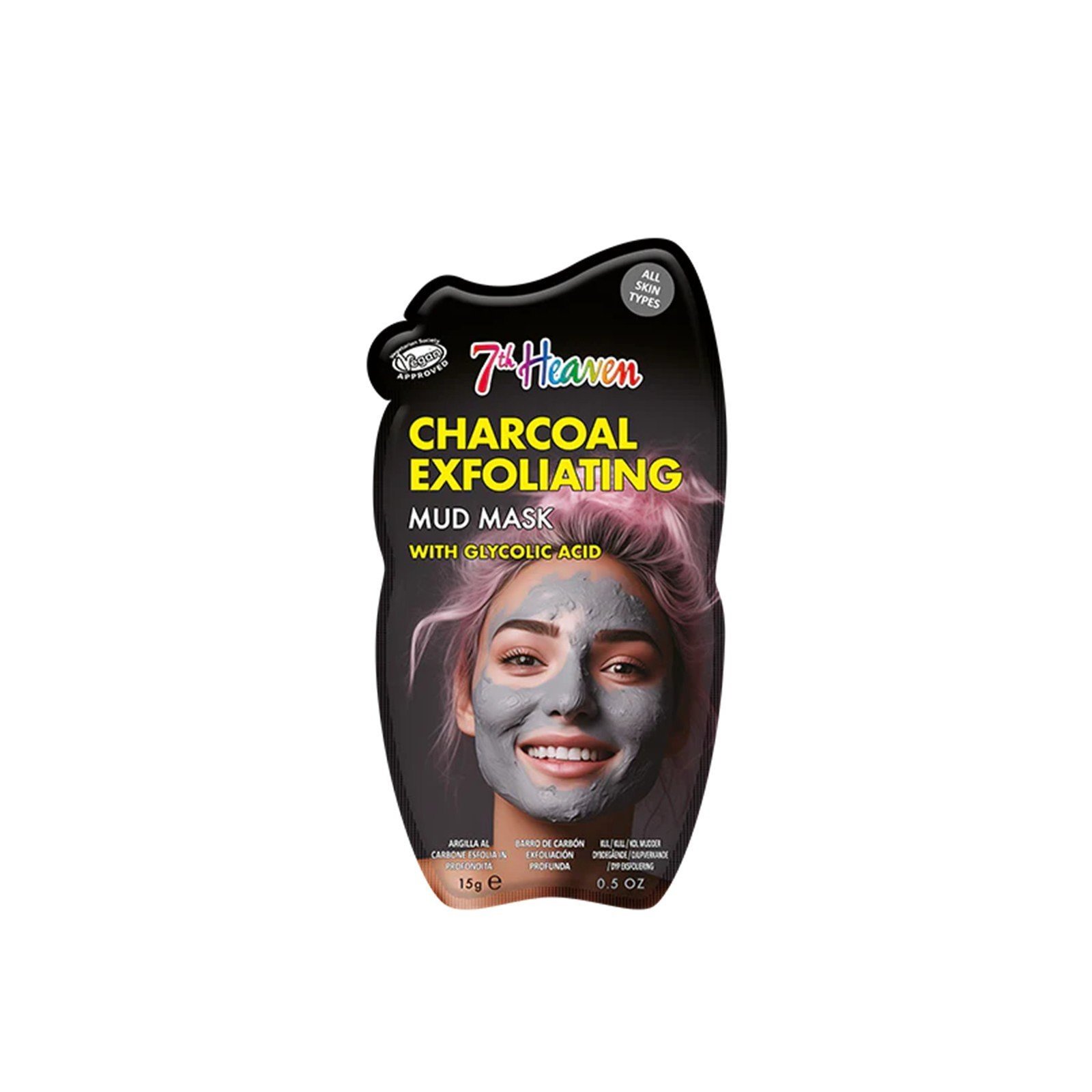 7th Heaven Charcoal Exfoliating Mud Mask with Glycolic Acid 15g Qatar