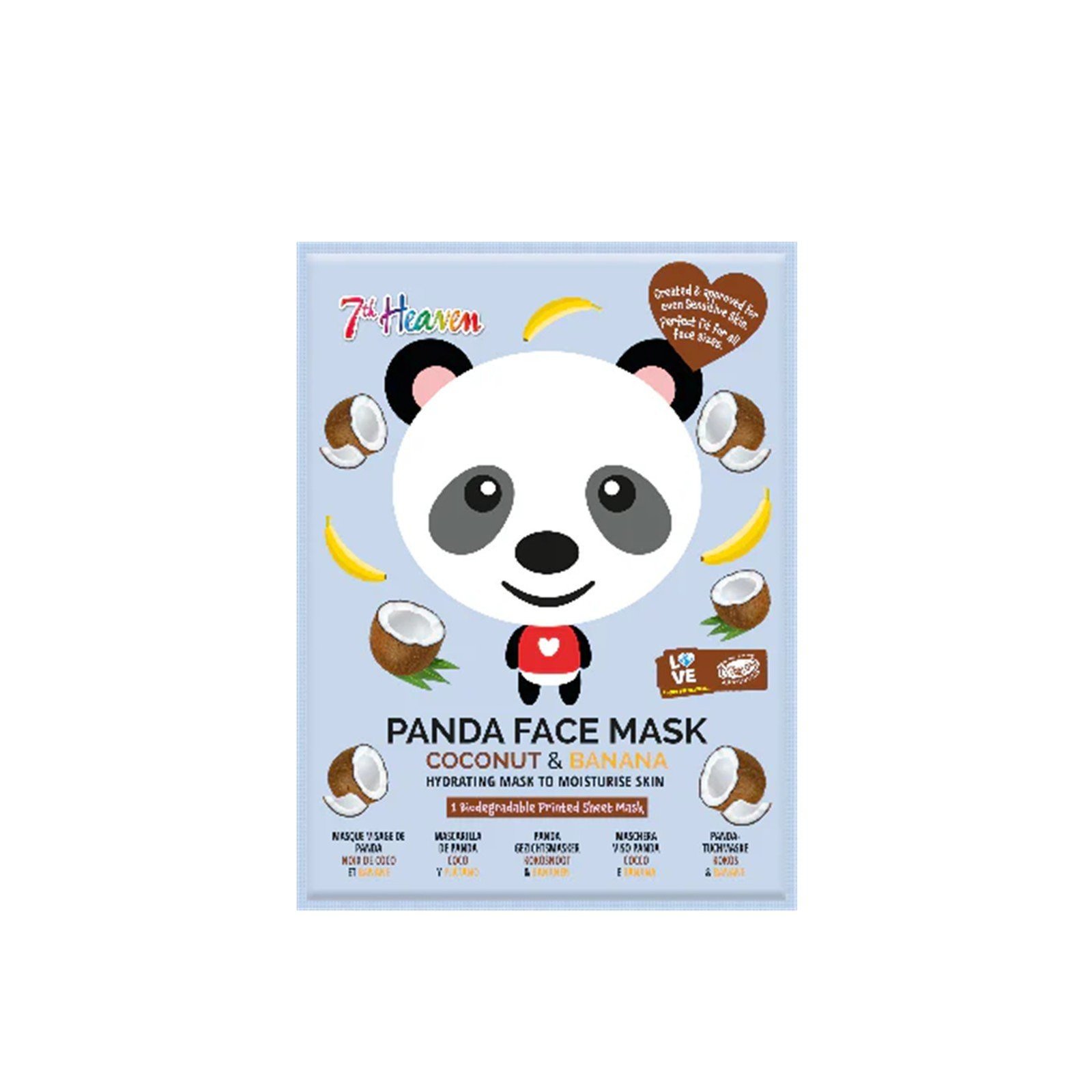 7th Heaven Panda Face Mask Coconut & Banana x1 Qatar