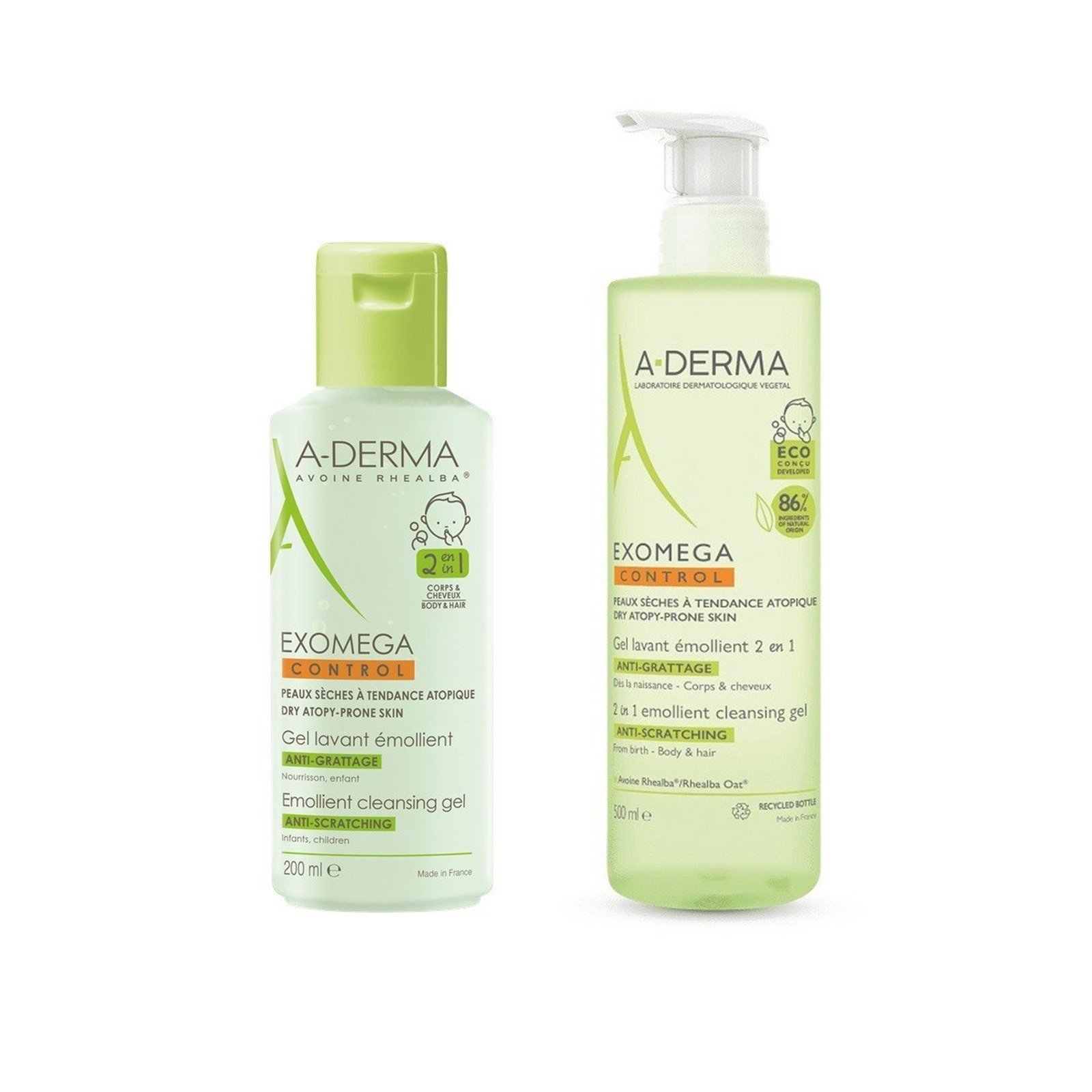 A-Derma Exomega Control Emollient Cleansing Gel