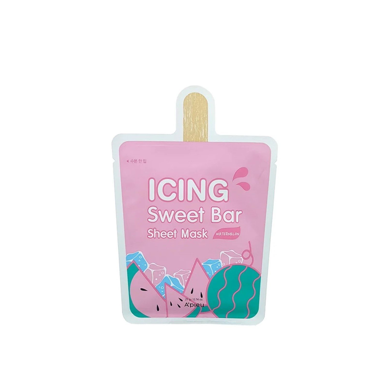 A'pieu Icing Sweet Bar Sheet Mask Watermelon 21g (0.74oz)