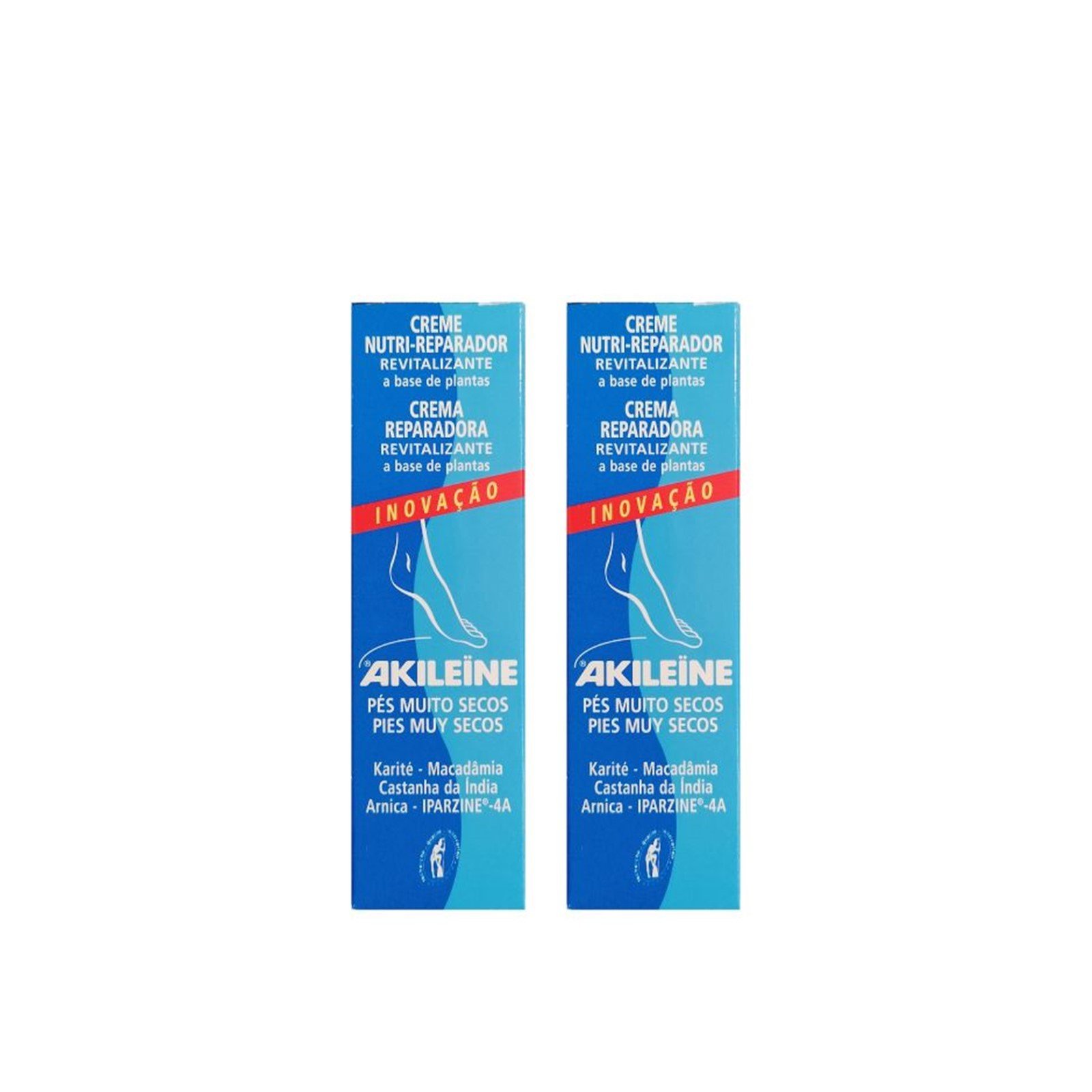 Akileine Nutri-Repair Cream Very Dry Feet 50ml x2 (2x1.6 fl oz)