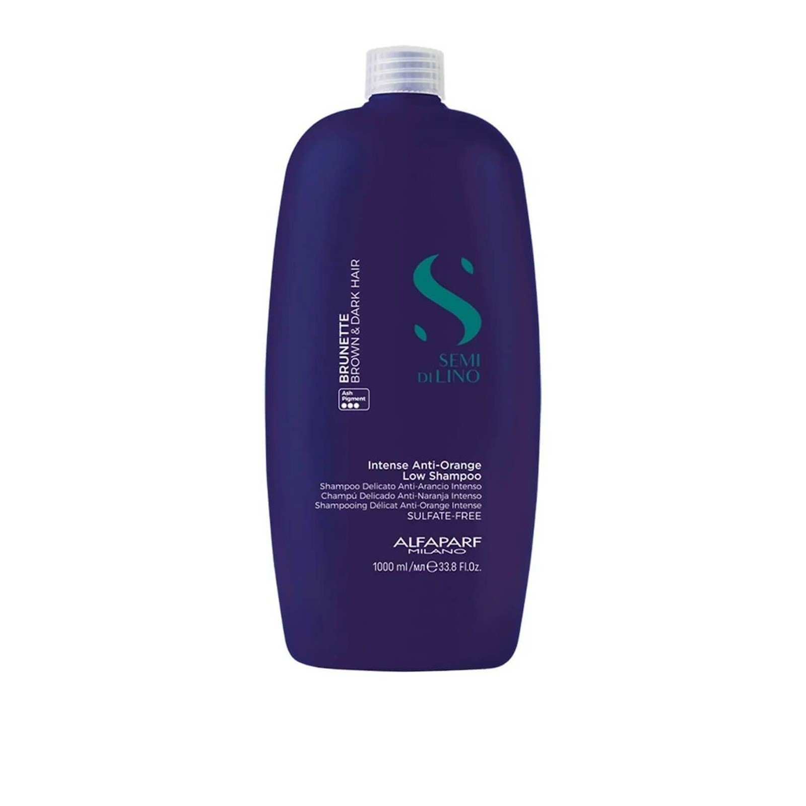 Alfaparf Milano Professional Semi Di Lino Brunette Intense Anti-Orange Low Shampoo 1L
