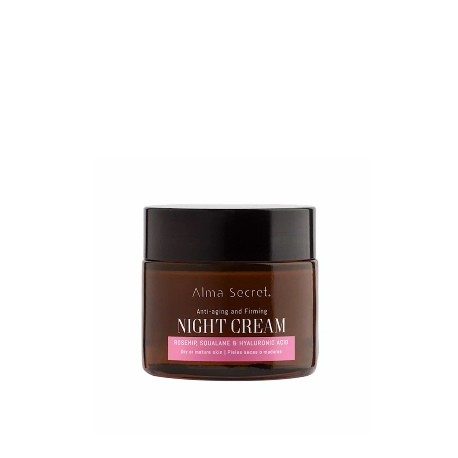 Alma Secret Anti-Aging and Firming Rosehip, Squalane & Hyaluronic Acid Night Cream 50ml (1.7floz)