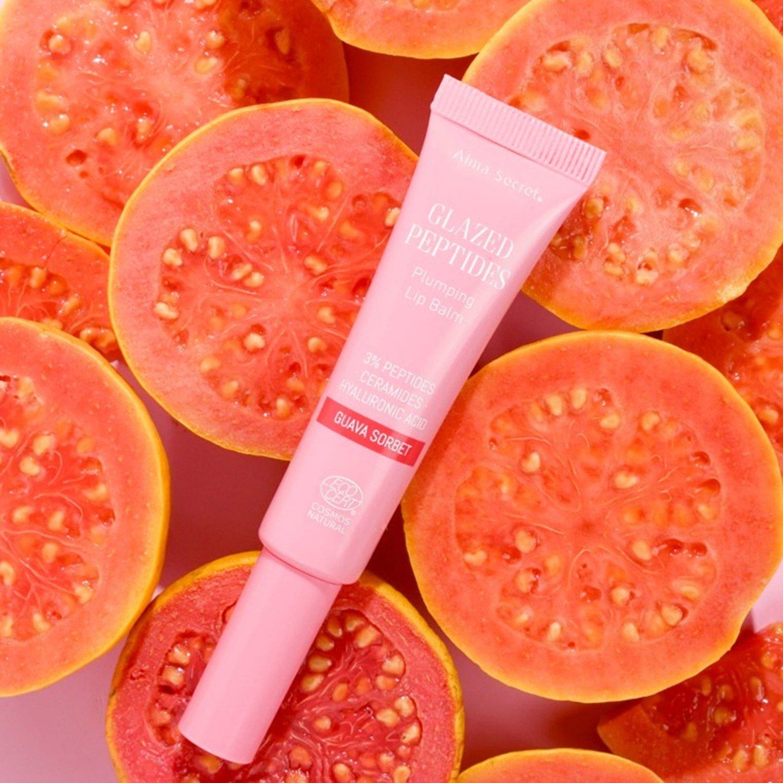Alma Secret Glazed Peptides Plumping Lip Balm Guava Sorbet 15ml