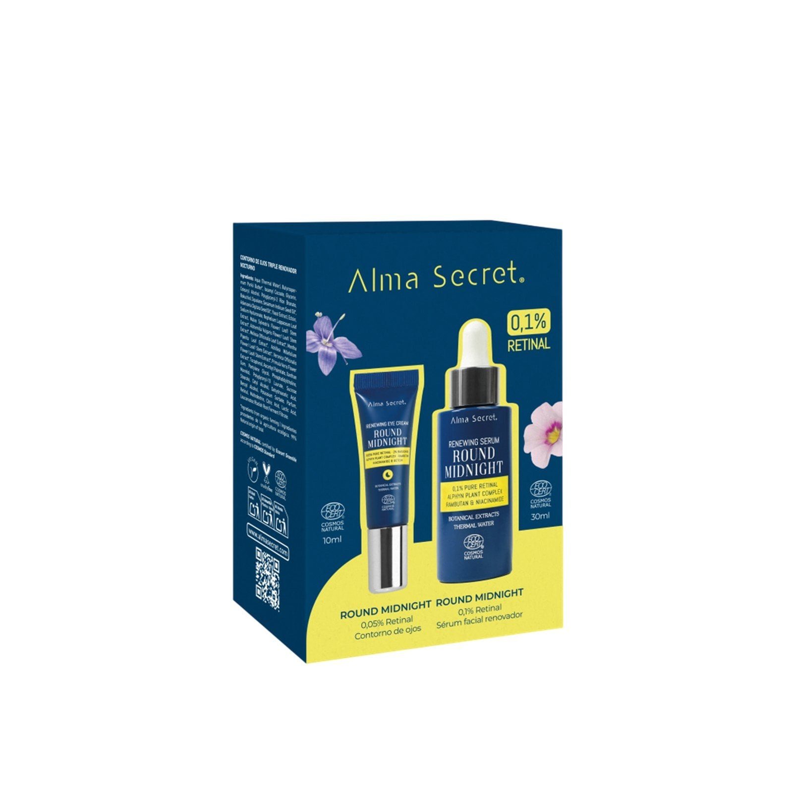 Alma Secret Round Midnight 0.1% Retinal Renewing Serum + Renewing Eye Cream
