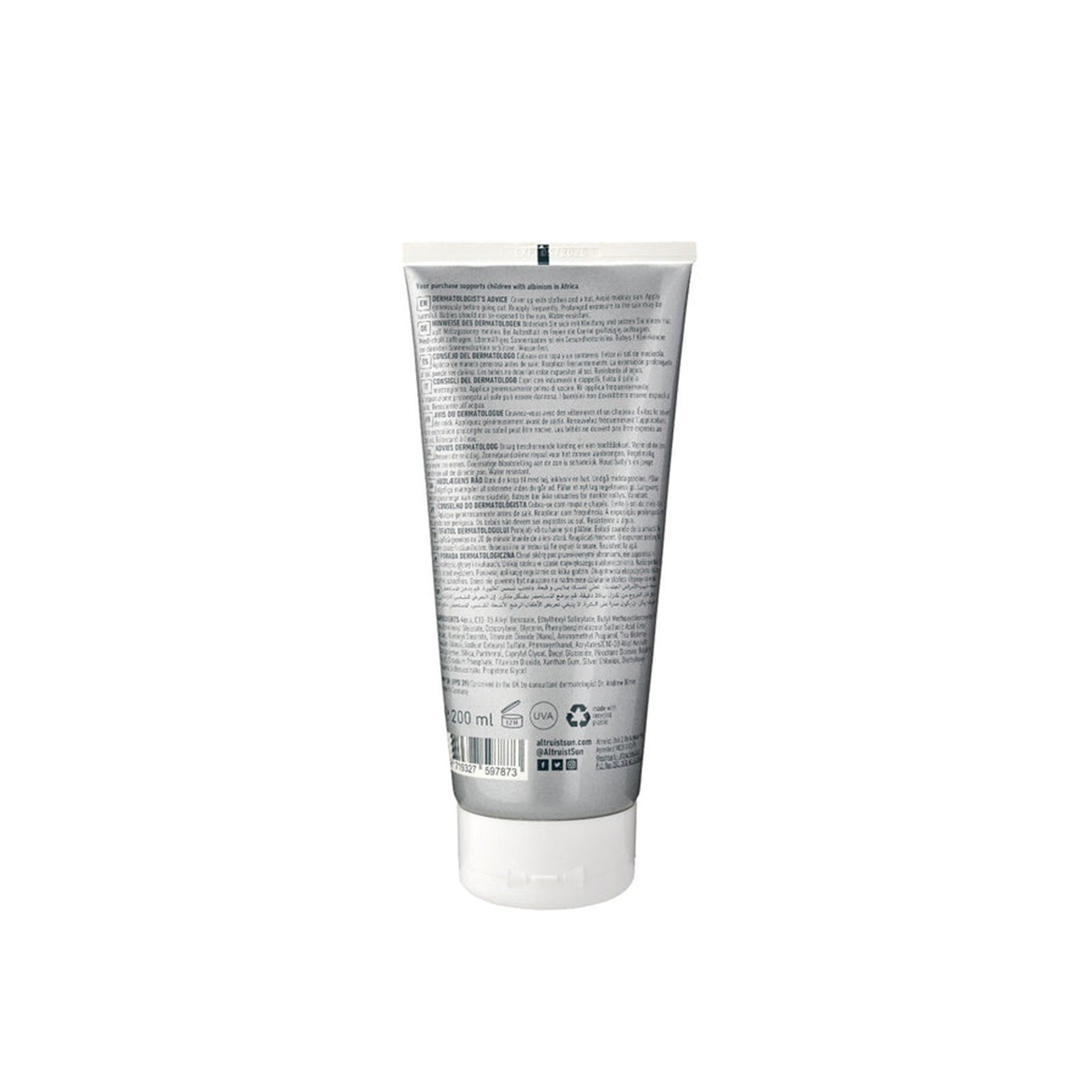 Altruist Sunscreen SPF30 200ml