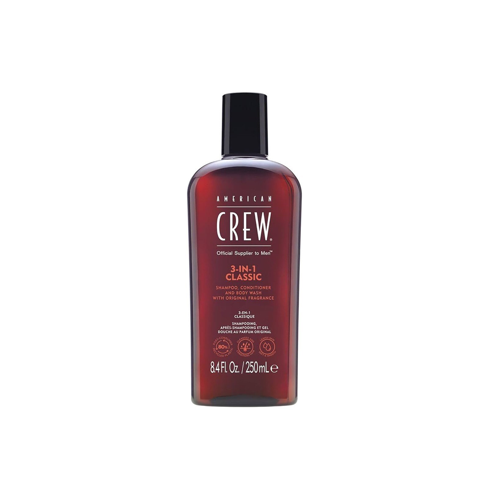 American Crew 3-In-1 Classic Shampoo, Conditioner and Body Wash