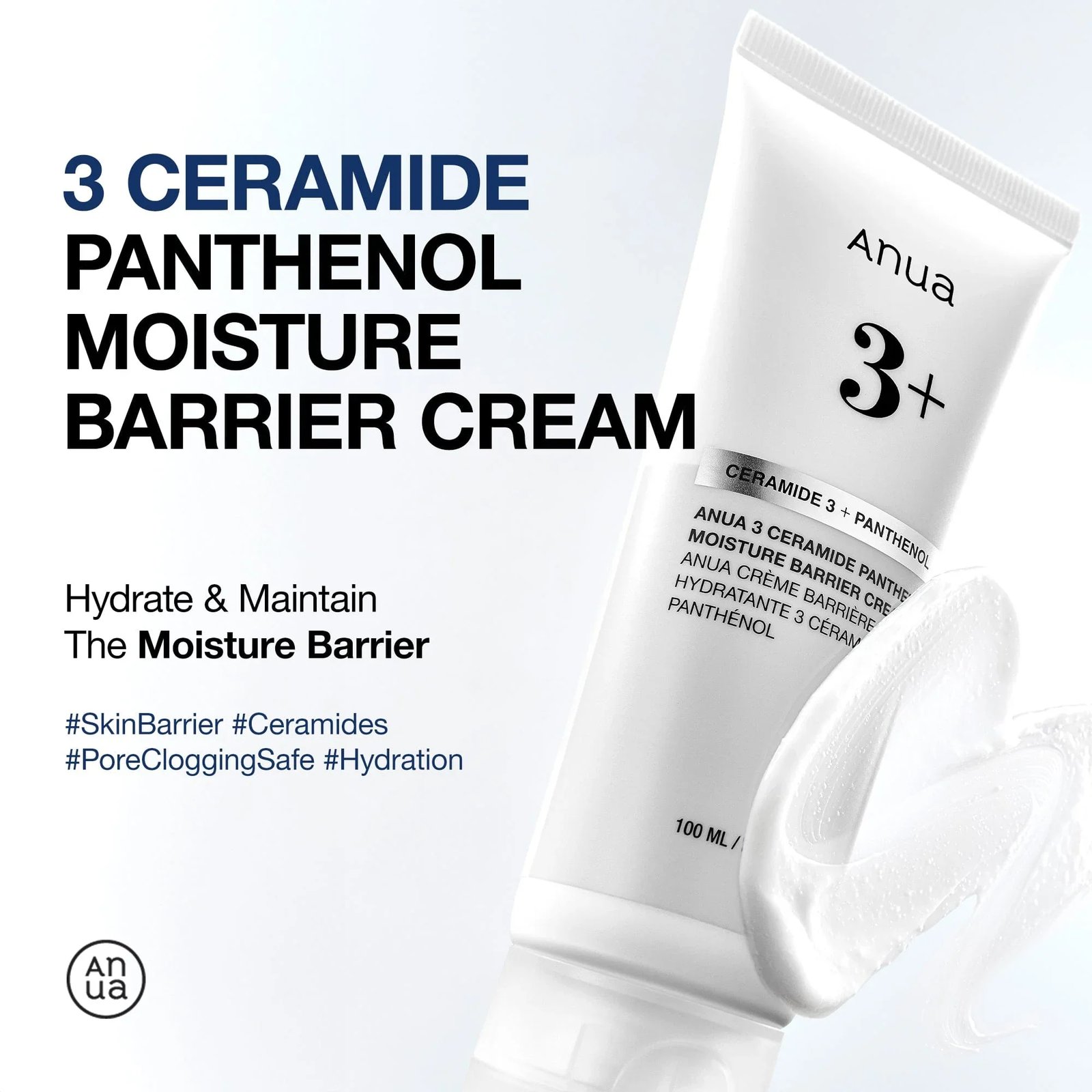 Anua 3 Ceramide Pantenol Crema Barrera Hidratante 100ml