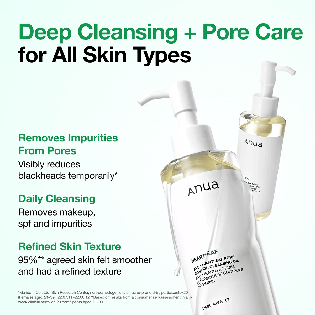 Anua Heartleaf Aceite Limpiador Control de Poros 200ml