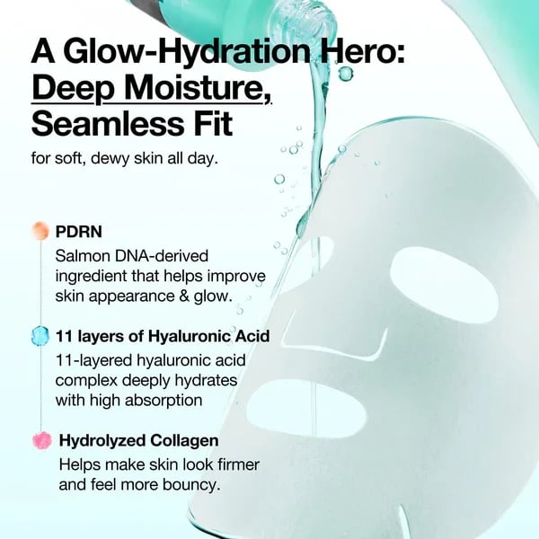 Anua PDRN Hyaluronic Acid Capsule 100 Serum Sheet Mask x1